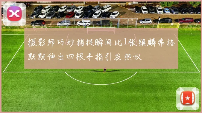 摄影师巧妙捕捉瞬间比1张镇麟弗格默默伸出四根手指引发热议